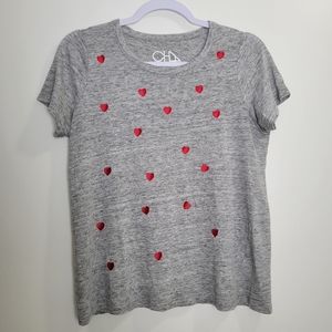 Chaser Linen Jersey Basic Crew‎ Neck Tee Top S